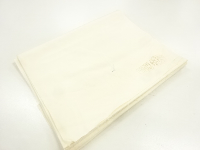 JAPANESE KIMONO / ANTIQUE WHITE FABRIC BOLT FOR KIMONO